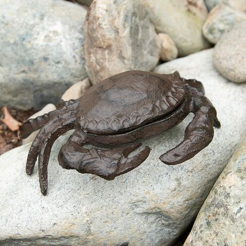 Zingz & Thingz Cast Iron Collection Key Hider, 6.25x4.375x2.25", Crab in Saudi Arabia