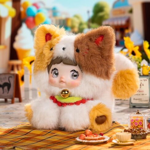 لعبة صندوق أعمى من القطيفة من POP JOY Nommi، سلسلة حديقة الحيوان جالسة من الفينيل الناعم المحشوة بسلسلة مفاتيح قابلة للتجميع، شخصيات لطيفة على شكل حيوان مفاجأة غامضة، هدية للمراهقين البالغين 3+ صندوق واحد in Kuwait