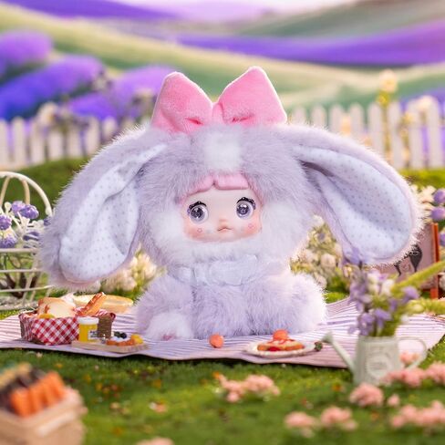 لعبة صندوق أعمى من القطيفة من POP JOY Nommi، سلسلة حديقة الحيوان جالسة من الفينيل الناعم المحشوة بسلسلة مفاتيح قابلة للتجميع، شخصيات لطيفة على شكل حيوان مفاجأة غامضة، هدية للمراهقين البالغين 3+ صندوق واحد in Kuwait