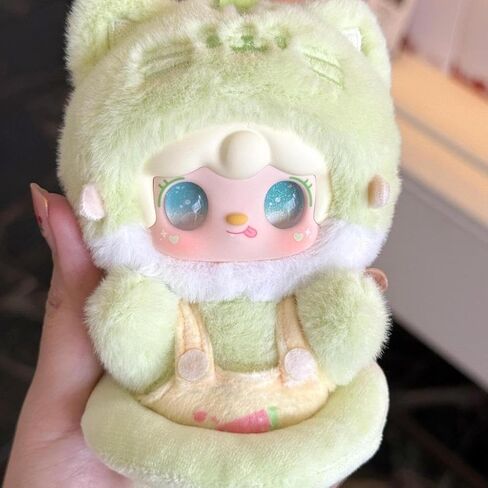 Yooki Kitten Summer Party Series صندوق دمية قطيفة حقيبة ألعاب لطيفة قلادة سلسلة مفاتيح مفاجأة عيد ميلاد هدية عيد الحب للأصدقاء والعائلة عشوائي قطعة واحدة in Kuwait