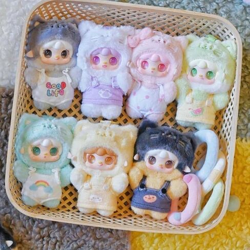 Yooki Kitten Summer Party Series صندوق دمية قطيفة حقيبة ألعاب لطيفة قلادة سلسلة مفاتيح مفاجأة عيد ميلاد هدية عيد الحب للأصدقاء والعائلة عشوائي قطعة واحدة in Kuwait