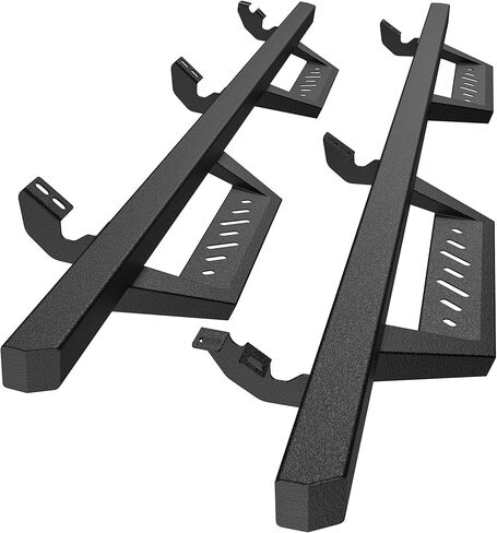 Drop-Down Running Boards Compatible with 2015-2026 Chevy Colorado/GMC Canyon Crew Cab, Cabon Steel Side Steps Rail Nerf Bar in Saudi Arabia