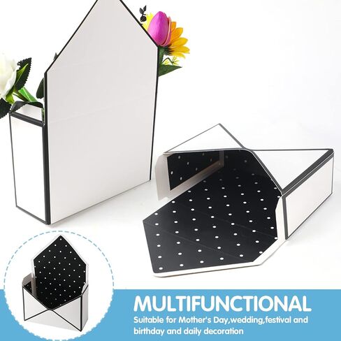 LOMIMOS 10PCS Florist Bouquet Envelope Box,Folding Flower Packaging Wrapping Storage Gift Paper Box for Mother's Day Wedding Engagement Birthday Graduation Valentine Party (Mixed Colors) in Kuwait