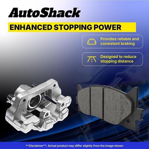 AutoShack Front Brake Calipers & Ceramic Brake Pads for Toyota & Lexus, 4Runner 2010-2015 GX460 2010-2015, AWD 4WD RWD L4 2.7L V6 4.0L V8 4.6L in Kuwait
