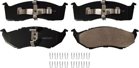 Detroit Axle - 4pc Front Brake Kit for 1996-2000 Chrysler Town & Country Dodge Grand Caravan Plymouth Grand Voyager, Disc Brake Rotors Ceramic Brakes Pads w/Hardware Replacement : 10.10" inch Rotor in Kuwait