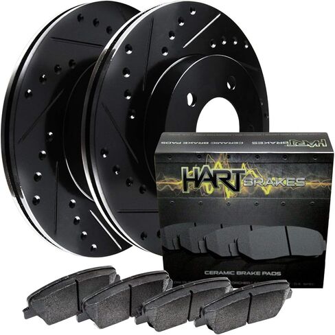 Hart Brakes Front Brakes and Rotors Kit |Front Brake Pads| Brake Rotors and Pads| Ceramic Brake Pads and Rotors |2004-2006 Scion xA, 2004-2006 Scion xB in Kuwait