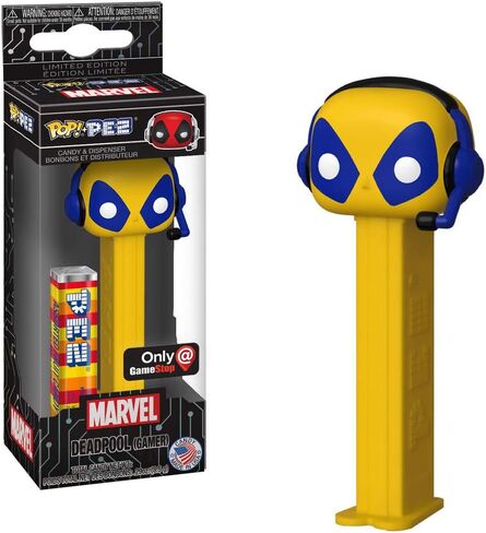 Funko Pop! Pez: Marvel - Yellow Deadpool (Gamer) Exclusive in Kuwait