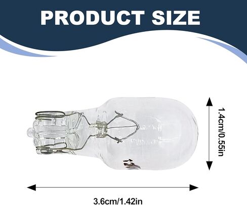 10 PCS T15 Brake Light Bulbs, 12V 16W Wedge-shaped Base Dual-wire Brake Turn Signal Light, Durable Bulb Replacement Accessories (White) in Saudi Arabia
