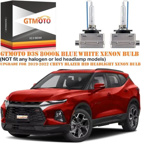 for 2018 2019 2020 2021 2022 Chevy Traverse Blazer Bolt EV Headlights D3S HID Xenon Bulbs, 8000K Cool White Blue Lights Replace OEM 4300K 35W D3SC1 Bi-xenon Headlamp, 2 Pack in Kuwait