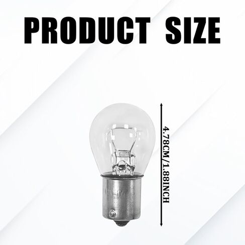 10PCS 1156 Bulb Turn Signal Brake Light Reverse Tail Light Bulb P21W 1141 BA15S 12V 21W High Brightness Halogen Bulbs Replacement for Taillight Parking Lights Car Motorcycle SUV Truck RV (White) in Saudi Arabia
