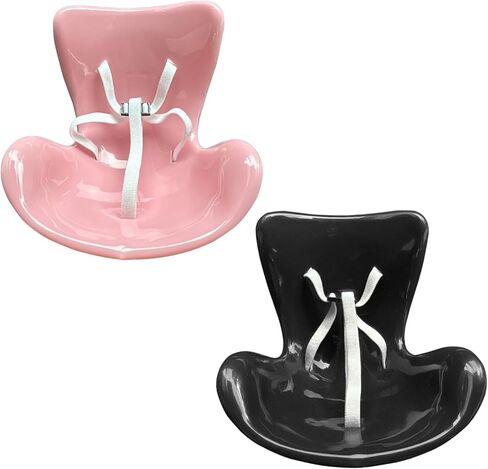 2 PCS Car Labubu Display Seat, Thoughtful Driving Companion Doll Air Conditioning Vent Toy Doll Decorative Ornament, DIY Air Vent Clip Modification Accessories (Pink & Black) in Kuwait