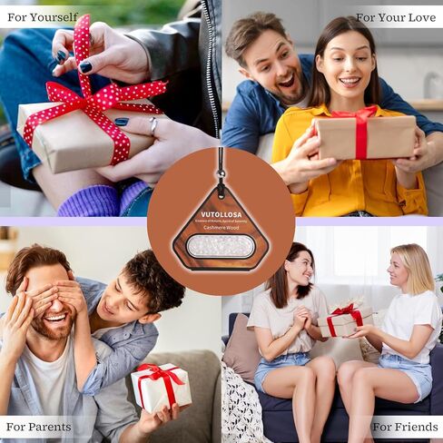 3 Pack Car Air Freshener & Car Deodorizer, Cashmere Wood Scented - Long Lasting Hanging Car Air Fresheners for Women & Men, Car Accessories by VUTOLLOSA in Kuwait
