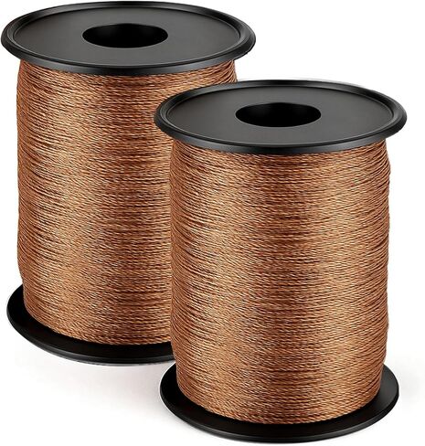 164 Yds Upholstery Thread Nylon Thread Brown Leather Sewing Threads Extra Strong Bonded Upholstery Threads for Sewing Machines Denim Heavy Fabric DIY Crafts in Kuwait