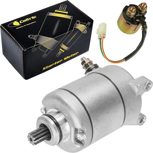 Caltric Starter and Relay Compatible With Honda TRX450ER 2006 2007 2008 2009 2010 2011 2012 2013 2014 in Kuwait