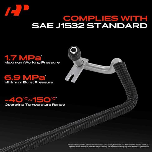 A-Premium Automatic Transmission Oil Cooler Line Hose Assembly Compatible with Ford Edge 2011-2014, Flex 2011-2019 & Lincoln MKX 2011-2015, MKT 2011-2019 in Kuwait