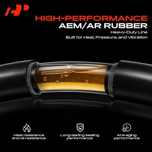 A-Premium Automatic Transmission Oil Cooler Line Hose Assembly Compatible with Ford Edge 2011-2014, Flex 2011-2019 & Lincoln MKX 2011-2015, MKT 2011-2019 in Kuwait