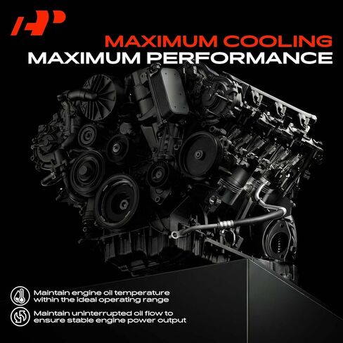 A-Premium Automatic Transmission Oil Cooler Line Hose Assembly Compatible with Ford Edge 2011-2014, Flex 2011-2019 & Lincoln MKX 2011-2015, MKT 2011-2019 in Kuwait