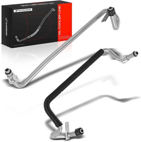 A-Premium Automatic Transmission Oil Cooler Line Hose Assembly Compatible with Ford Edge 2011-2014, Flex 2011-2019 & Lincoln MKX 2011-2015, MKT 2011-2019 in Kuwait