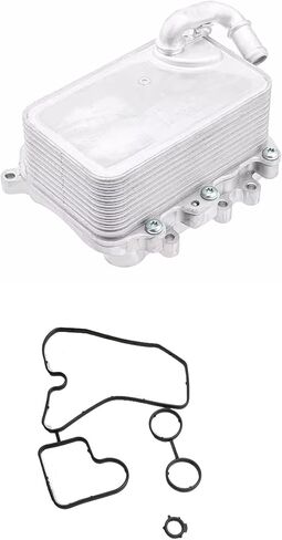 Engine Oil Cooler with Gasket 059117021R 059117015P Compatible with Audi Q5 Q7 A6 A7 A8 Quattro Volkswagen Touareg 2014 2015 2016 3.0L in Kuwait