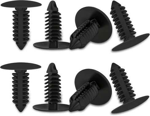8PCS License Plate Hole Plugs, Car Bumper Plug, 8mm Bumper Plugs Front License Plate Holes Cover Clips, Auto Accessories License Plate Hole Cover Clip Fixed Fastening Buckle for Most Cars in Saudi Arabia