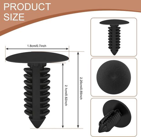 8PCS License Plate Hole Plugs, Car Bumper Plug, 8mm Bumper Plugs Front License Plate Holes Cover Clips, Auto Accessories License Plate Hole Cover Clip Fixed Fastening Buckle for Most Cars in Saudi Arabia