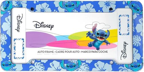 Stitch Lilo and & Air Freshener License Plate Frame Bundle – Single Pack Universal Fit Standard Car Plate Frames – Cute Blue Alien Interior Decor – Durable Plastic (Single Piece Set) in Kuwait