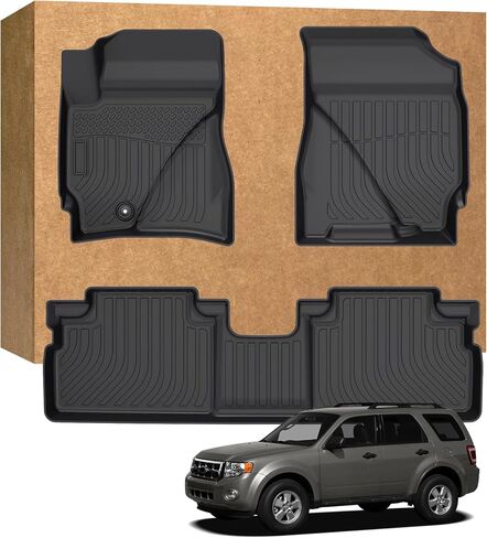 سجادات أرضية لسيارة Ford Escape 2009-2012، شديدة التحمل مقاومة للماء وغير قابلة للانزلاق وحماية من جميع الأحوال الجوية مخصصة in Kuwait