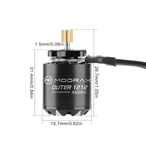 1212 4500KV Outrunner Brushless Motor with 11T Pinion Gear for 1/30 Axial SCX30 Upgrade in Saudi Arabia