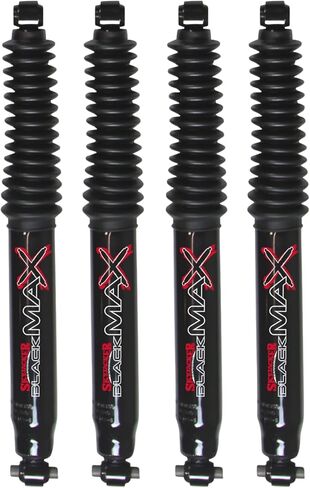 TrendsAuto Skyjacker Set of Front and Rear 8500 Black MAX Series Shocks fits 2020-2025 Gladiator 4WD with a 1-1.5" Front and 0" Rear Lift | Long Lasting | TrendsAuto Decal in Kuwait