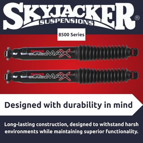 TrendsAuto Skyjacker Set of Front and Rear 8500 Black MAX Series Shocks fits 2020-2025 Gladiator 4WD with a 1-1.5" Front and 0" Rear Lift | Long Lasting | TrendsAuto Decal in Kuwait