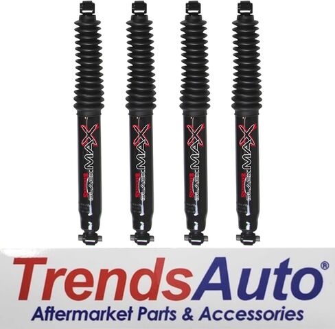 TrendsAuto Skyjacker Set of Front and Rear 8500 Black MAX Series Shocks fits 2020-2025 Gladiator 4WD with a 1-1.5" Front and 0" Rear Lift | Long Lasting | TrendsAuto Decal in Kuwait