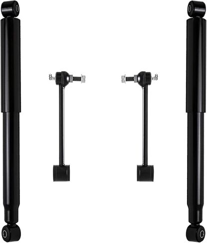Detroit Axle - 4pc Rear Shock Absorbers Sway Bars for GMC Chevy Avalanche Suburban Yukon XL 1500 Tahoe, 2 Shock Absorbers Assembly 2 Sway Bar End Links Replacement in Kuwait
