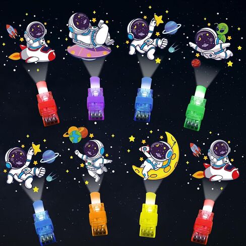 36Pcs Outer Space LED Finger Lights Space Party Favors Glow in the Dark Light Up Finger Lights Galaxy Themed Toys Bulk for Astronaut Birthday Party Goodie Bag Stuffer Birthday Gifts Classroom Prize in Saudi Arabia
