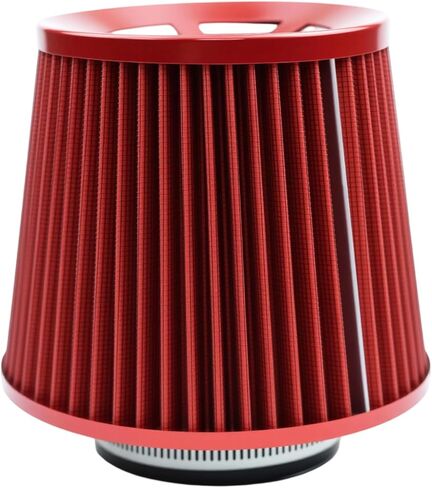 Fiber 3" Cold Air Intake Filter (RED, 3 inch"76 mm) in Saudi Arabia