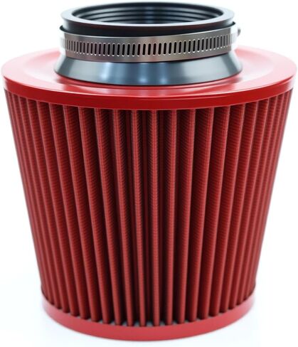 Fiber 3" Cold Air Intake Filter (RED, 3 inch"76 mm) in Saudi Arabia