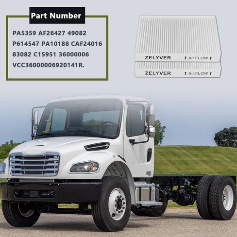 PA5359 Cabin Air Filter Fits for Freightliner M2 106 108SD 114SD 122SD B2 C2 MT45 Trucks or Buses Replace N10G-36000006 AF26427 PA5359 PA10188 49082 P614547（Set of 4） in Kuwait