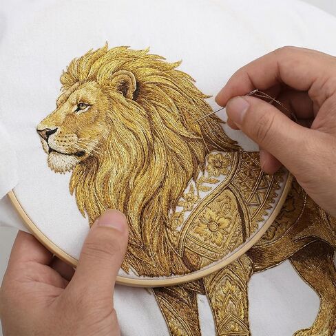 12 Skeins Metallic Embroidery Floss Gold Embroidery Thread 105 Yards Silver Cross Stitch Thread for Hand Crafts DIY Art Sewing Supplies (8 M 12 Strands Gold+Silver) in Saudi Arabia