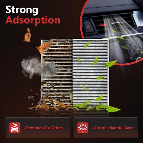 HYR Cabin Air Filter with Activated Carbon Fit for Chevy, GMC, Cadillac & Buick Models - Camaro, Colorado, Equinox, Impala, Malibu, Silverado, Traverse, Sierra, Yukon, Escalade, ATS, Enclave, 13356914 in Saudi Arabia