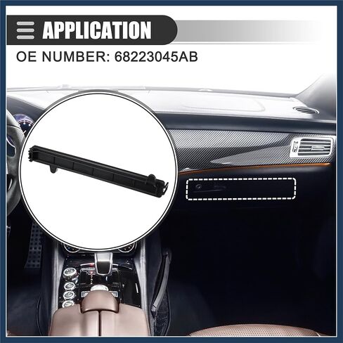 Cabin Air Filter Cover, for Jeep Cherokee 2014-2020, Plastic, 68223045AB, Black Stylish Design in Kuwait