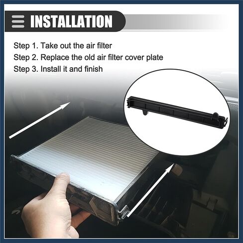 Cabin Air Filter Cover, for Jeep Cherokee 2014-2020, Plastic, 68223045AB, Black Stylish Design in Kuwait
