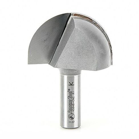 Amana Tool - 45948-CNC Carbide Tipped Core Box 1" Radius x 2" Dia x 1-1/4 x 1/2 Sh in Saudi Arabia