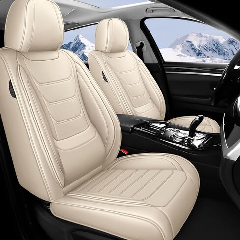 JWLK Seat Covers Full Set for Chevrolet Silverado 1500 2000-2026, Waterproof Full Coverage Seat Protector Compatible Airbag, Nappa Leather Car Seat Covers Sets(5 Seats Black Red) in Saudi Arabia