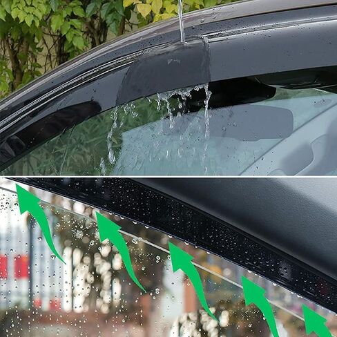 4pcs Wind Deflector, Outside Mount Rain Guards, Side Window Visors Compatible with 2006-2013 Chevrolet Impala 2014-2016 Chevrolet Impala Limited Model Only 94843 in Kuwait