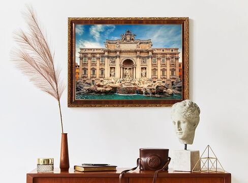 Jigsaw Puzzles 2 Pack 1000 Pieces Colosseum & Trevi Fountain Nature Impossible Challenging Puzzles for Home Decor Birthday Gifts Toy for Men Women in Saudi Arabia