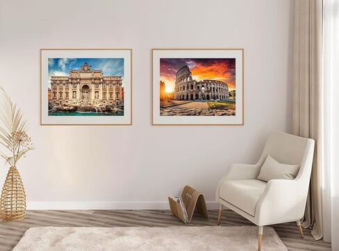 Jigsaw Puzzles 2 Pack 1000 Pieces Colosseum & Trevi Fountain Nature Impossible Challenging Puzzles for Home Decor Birthday Gifts Toy for Men Women in Saudi Arabia