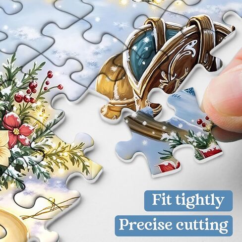 Winter Country Puzzles for Adults 1000 Pieces, Snowy Cowboy Boots Farm Jigsaw Puzzles, Cozy Rustic Landscape Puzzle in Kuwait