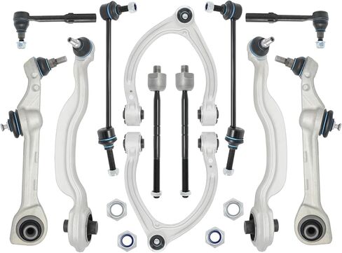 Front Suspension Control Arm Kit with Ball Joints Compatible with 2000-2006 Mercedes S Class W220 S350 S430 S500 S600 ，Upper and Lower Control Arm Tie Rod End, Sway Bar Link in Saudi Arabia