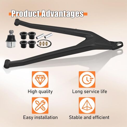 Left Front Driver Lower A Arm Kit Compatible with Can-Am Maverick X3 72" 2018-2021 Lower Control Arm with Ball Joint and Swing Arm Bushing Sleeve Kit 706204733 706204409 706202045 in Saudi Arabia
