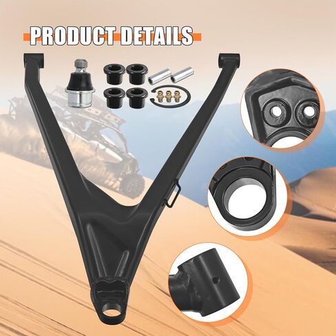 Left Front Driver Lower A Arm Kit Compatible with Can-Am Maverick X3 72" 2018-2021 Lower Control Arm with Ball Joint and Swing Arm Bushing Sleeve Kit 706204733 706204409 706202045 in Saudi Arabia