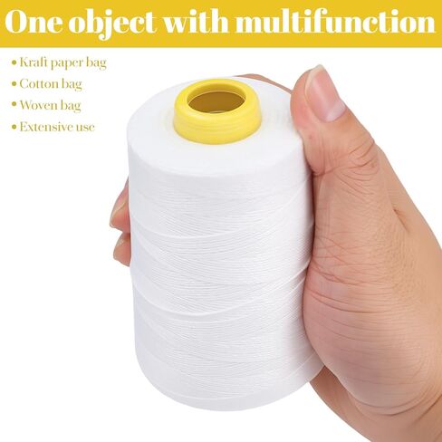 6 Pack Heavy-Duty Polyester Sewing Machine Thread 6-Ply Industrial for Rice Bags, Canvas, Carpet, Leather Composite Bags in Kuwait